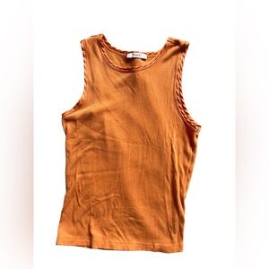 4/$25 Ricki’s Ribbed Sleeveless Tank Top – Orange (Size L)